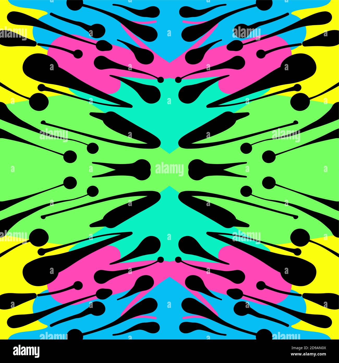 Abstract background seamless pattern , vector illustration . Free hand ...