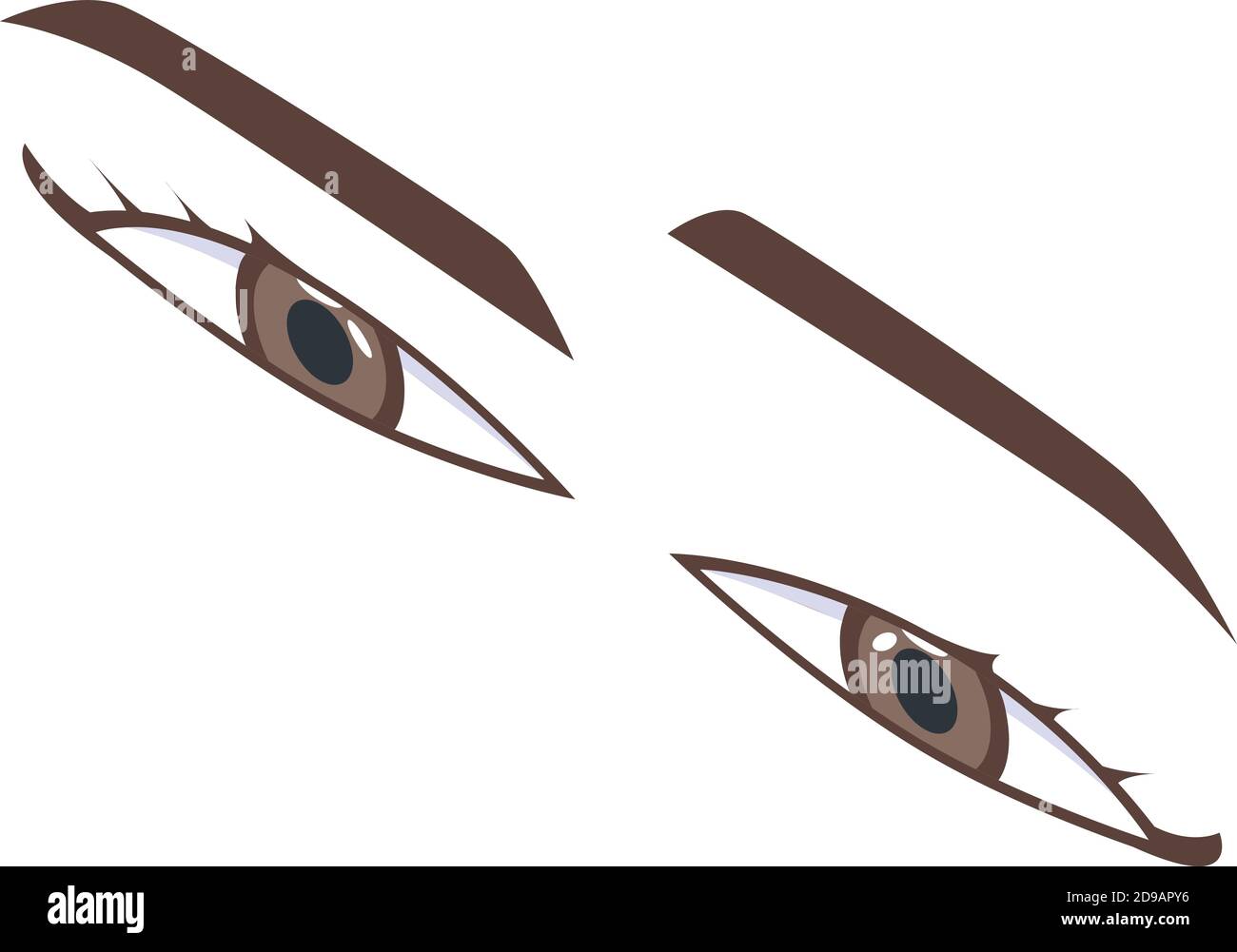Thinking eyes icon. Isometric of thinking eyes vector icon for web ...