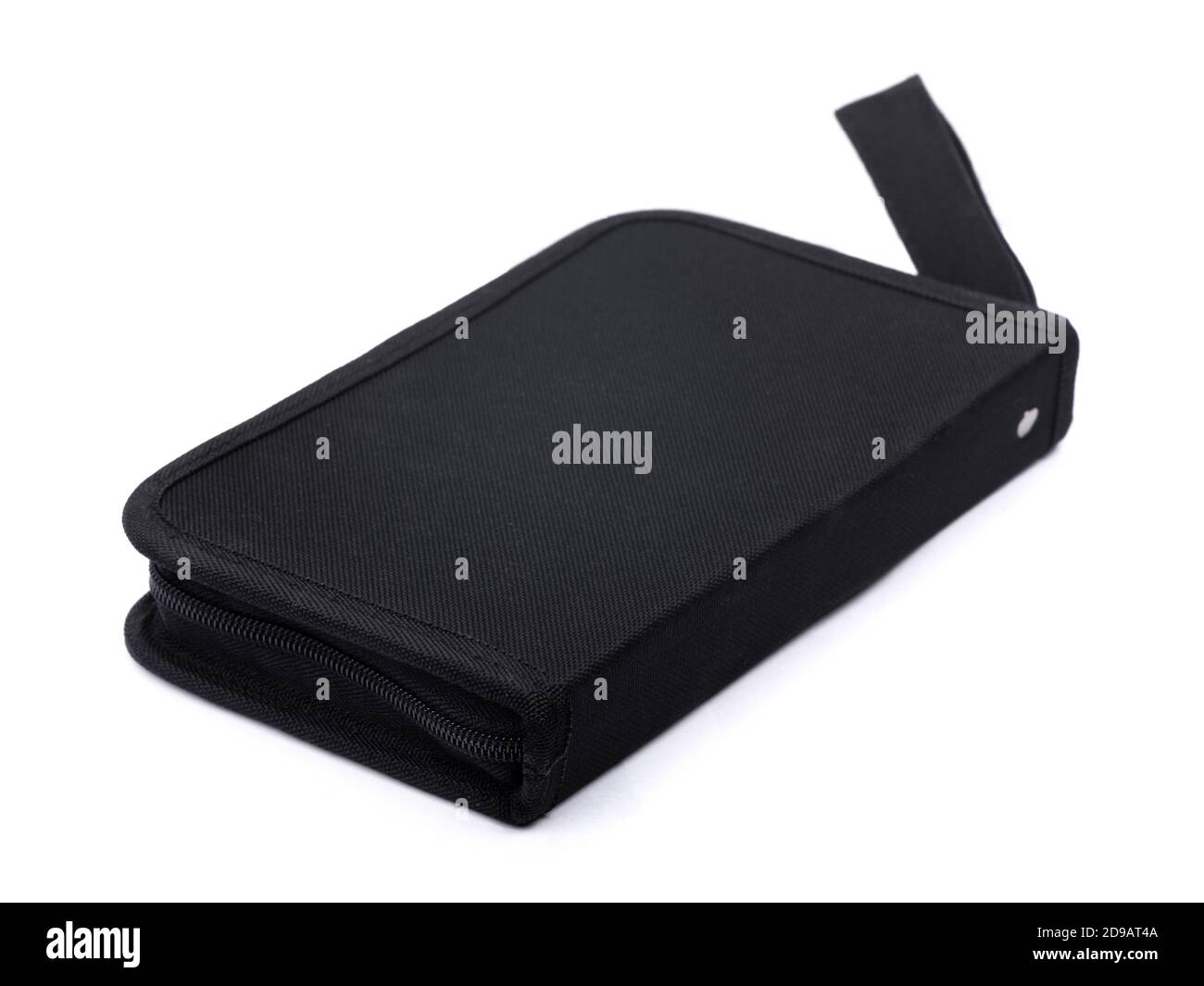 Black closed tool organizer bag isolated on white background Stock Photo