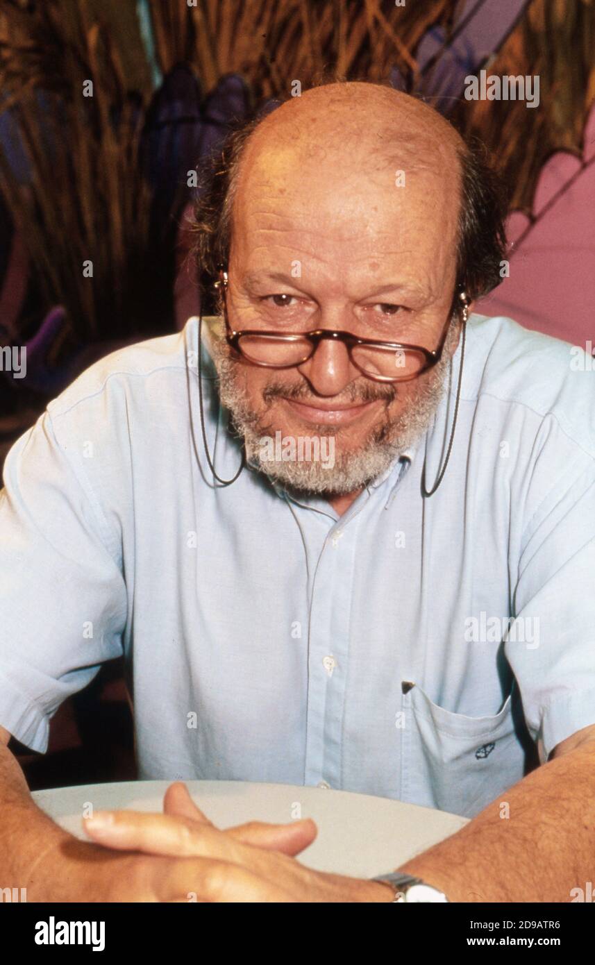 Guillermo Mordillo, argentinischer Cartoonist, auf der Buchmesse in Frankfurt, Deutschland 1993. Stock Photo