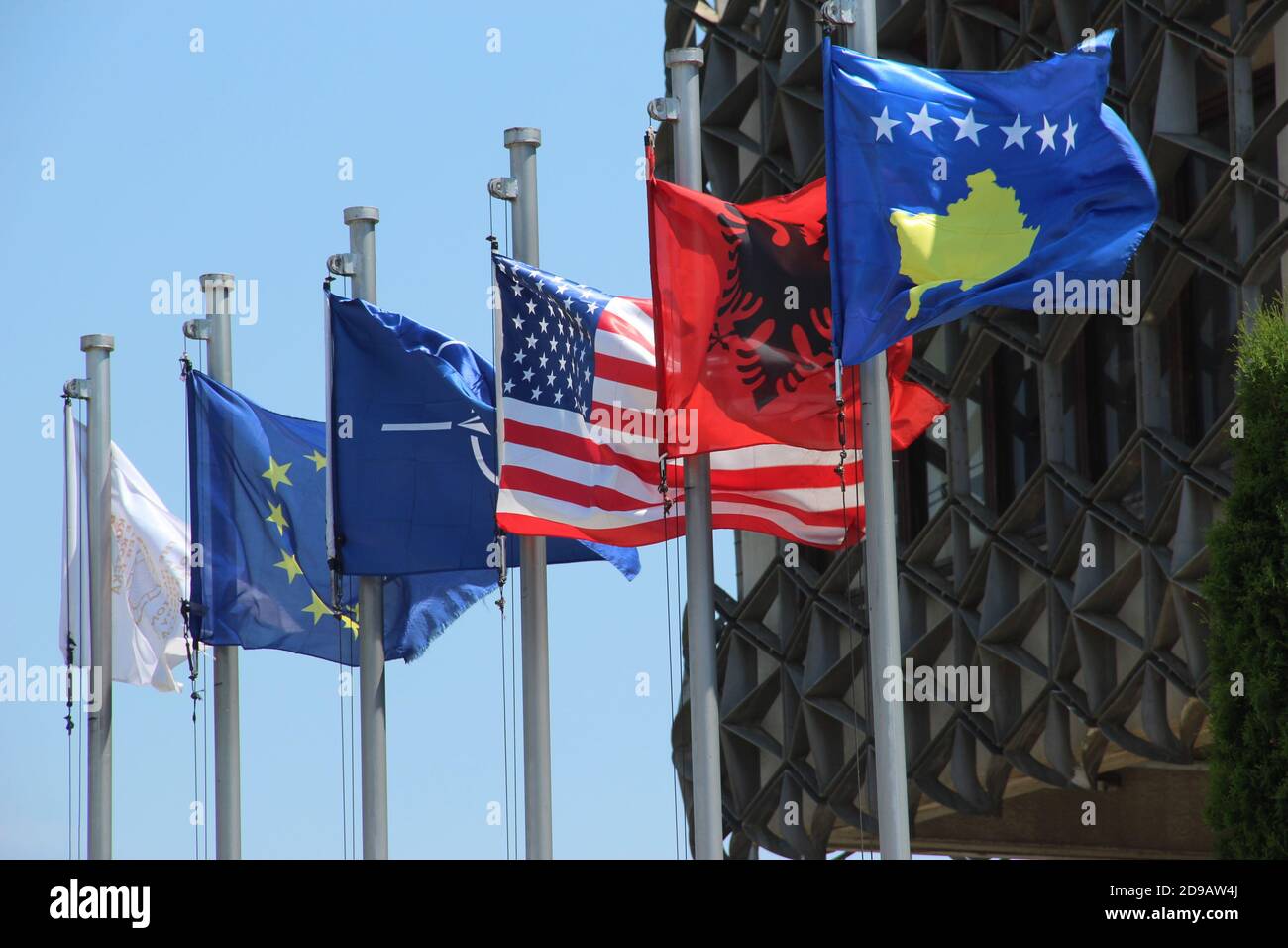 Kosovo flag eu hi-res stock photography and images - Alamy