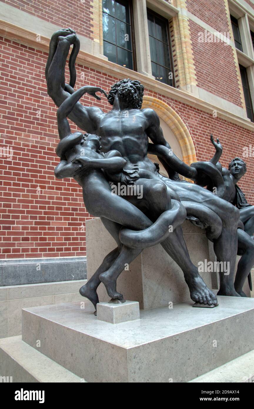 Statue Laocoon Inside The Rijksmuseum Museum At Amsterdam The Netherlands 4 6 18 Stock Photo Alamy