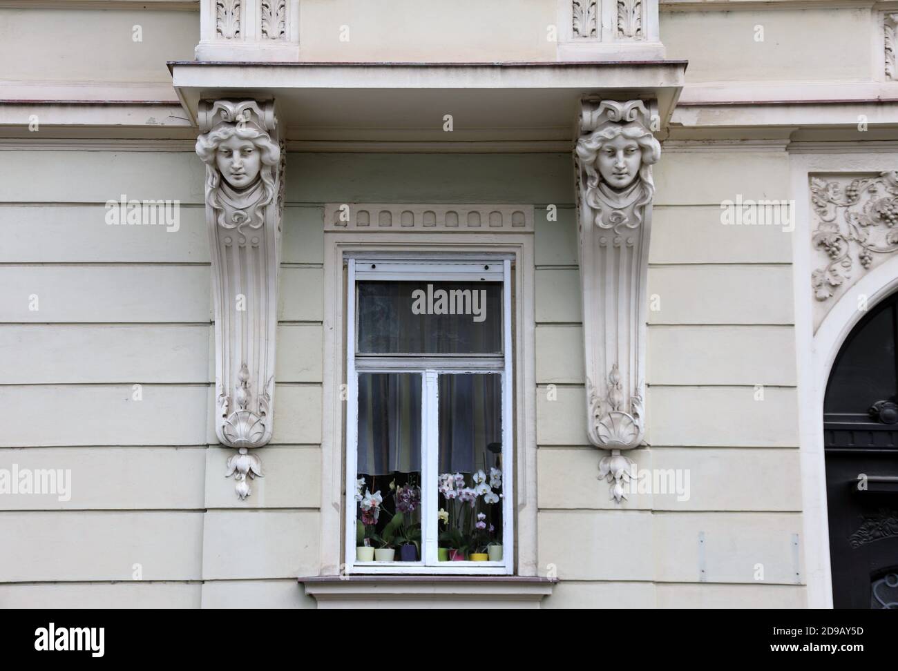 Art nouveau architecture at Maribor in Eastern Slovenia Stock Photo