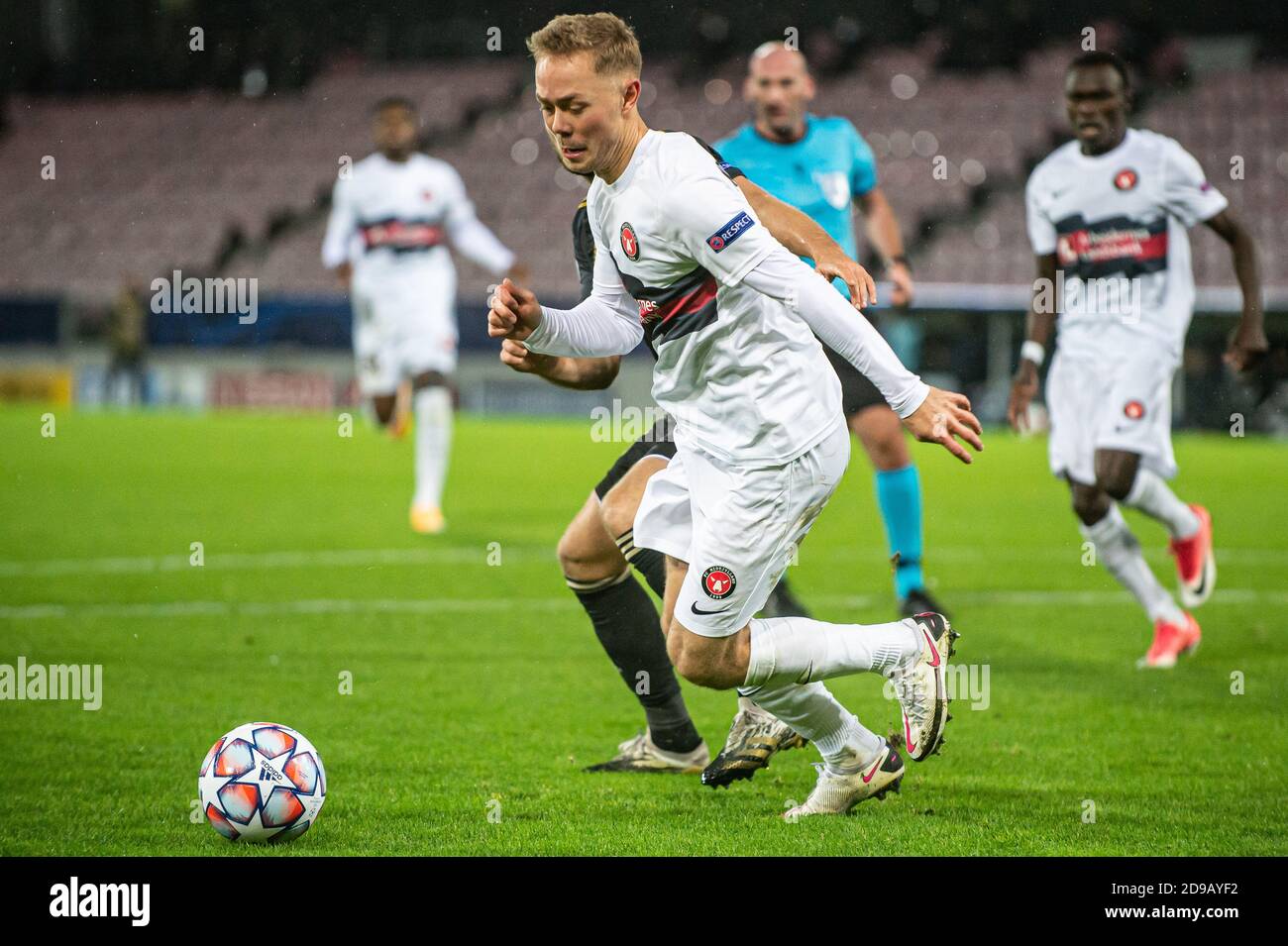 Herning, Denmark. 03rd Nov, 2020. Joel Andersson (6) of FC Midtjylland seen during the UEFA Champions League match between FC Midtjylland and Ajax Amsterdam in Group D at MCH Arena in Herning. (Photo Credit: Gonzales Photo/Alamy Live News Stock Photo