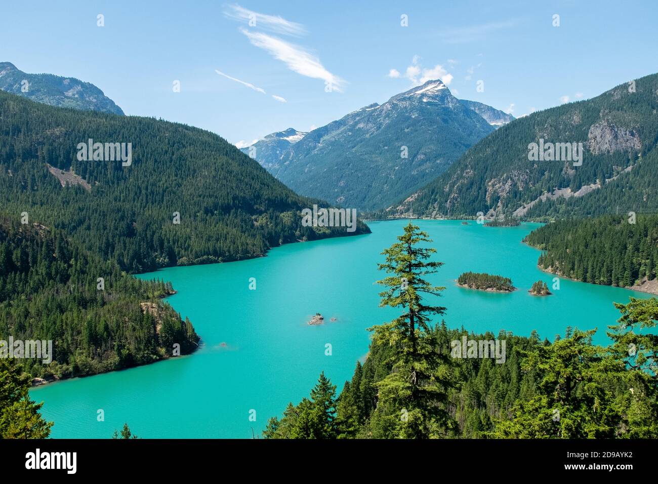 Diablo Lake is a reservoir in the North Cascade mountains of northern ...