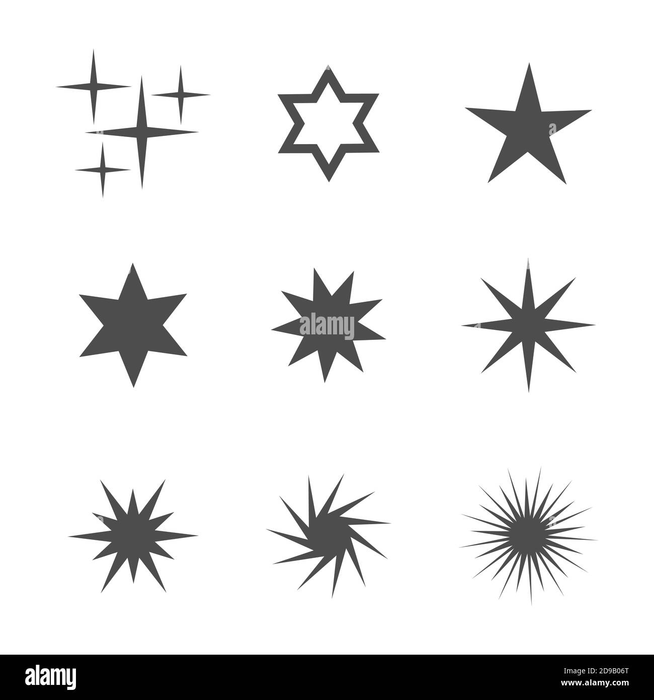 Set of stars icons. Vector illustration Stock Vector Image & Art - Alamy