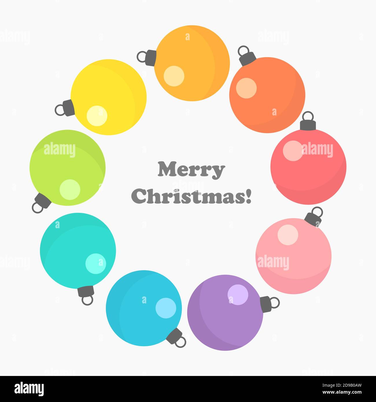 Christmas baubles background. Vector illustration Stock Vector Image ...