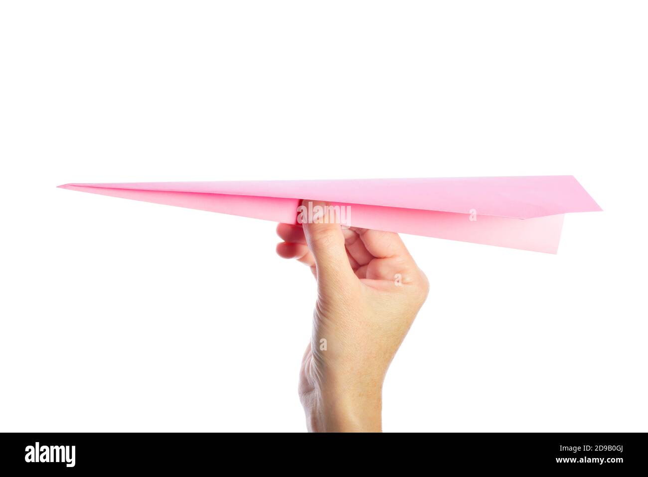 Paper Plane Ready to Fly Stock Photo