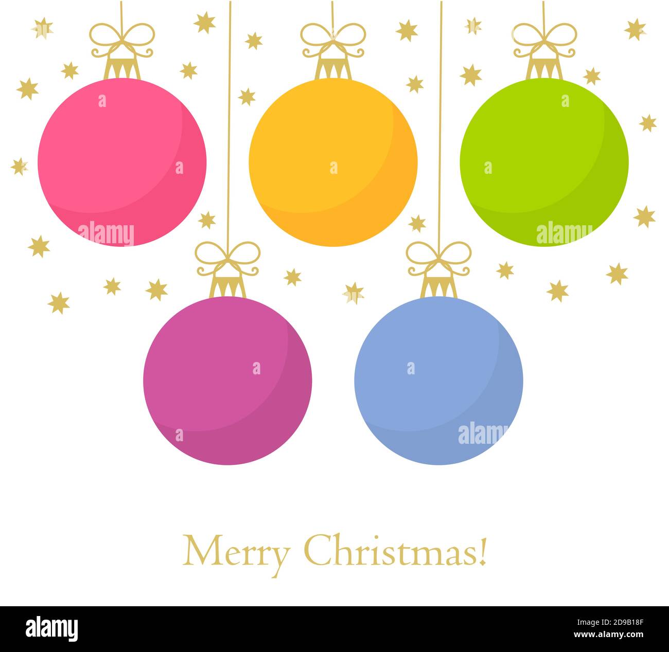 Christmas baubles background. Vector illustration Stock Vector Image ...