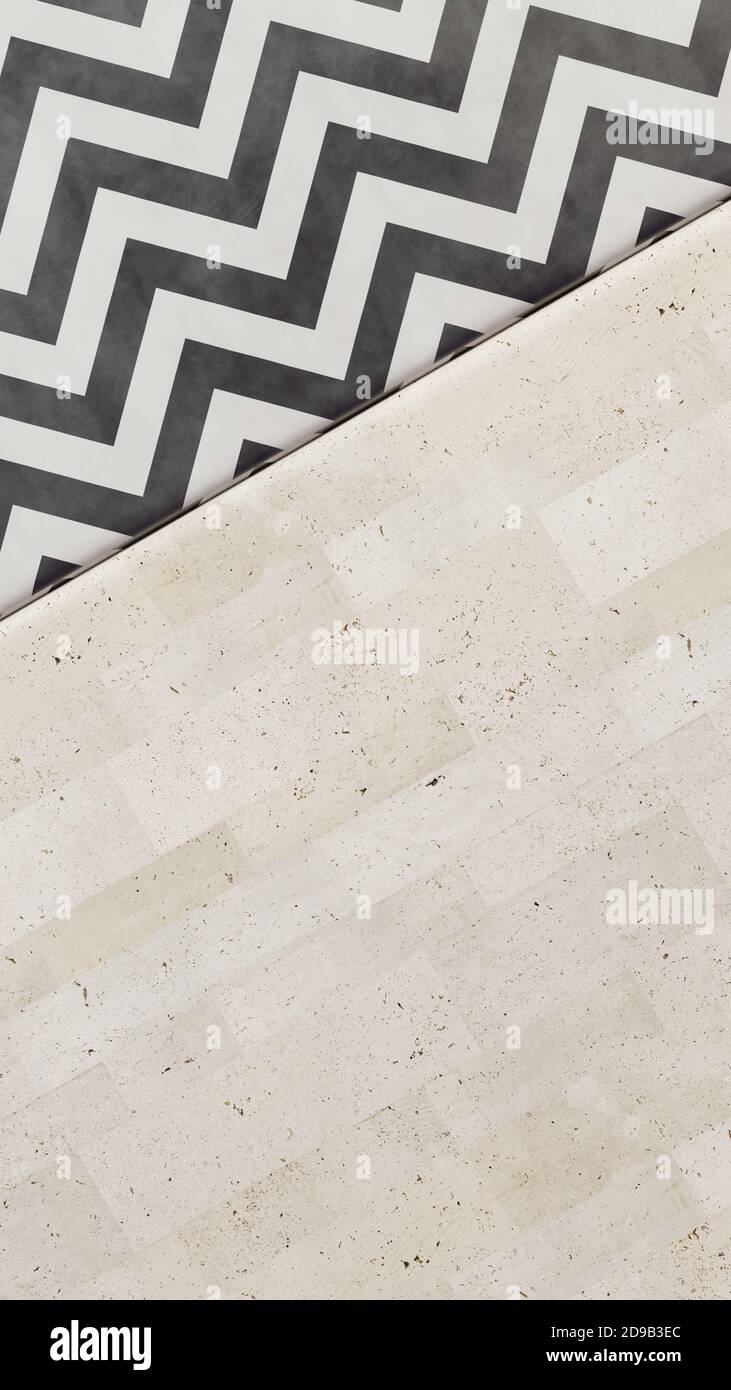 Beautiful abstract background for instagram stories or post. Zebra zigzag  pattern and stone tiles. Empty mockup for fashion, cosmetics, cosmetology  or food product presentation Stock Photo - Alamy
