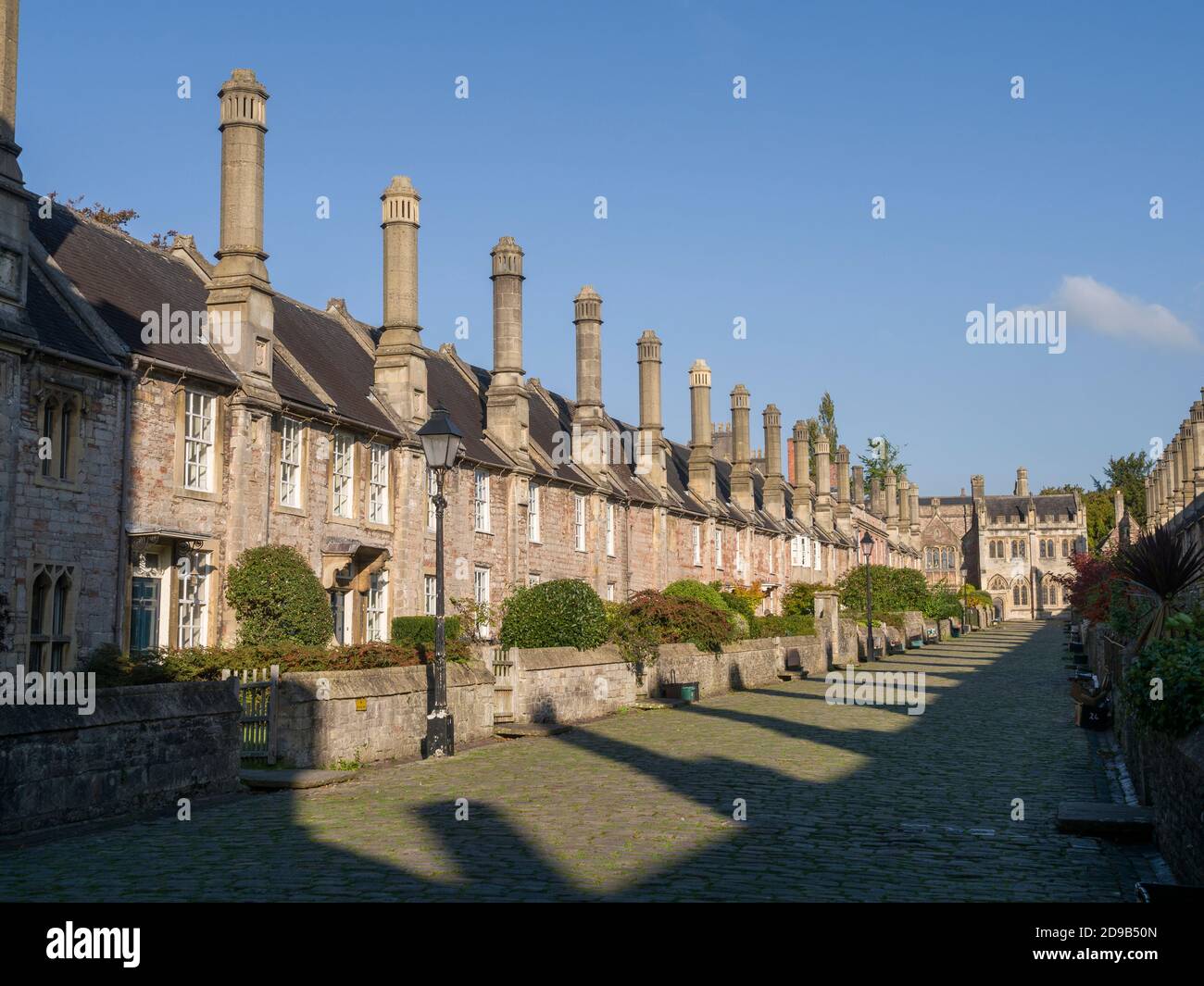 Vicars’ Close in the city of Wells, Somerset, England. Stock Photo