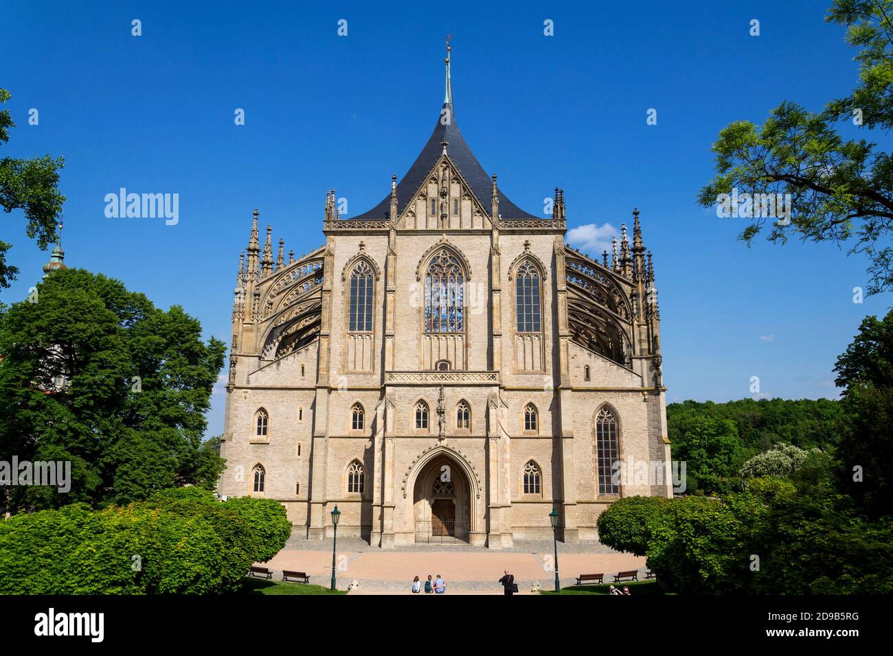 Roman Catholic Saint Barbaras Church in Kutna Hora, sunny summer day, Czech  Republic Stock Photo - Alamy