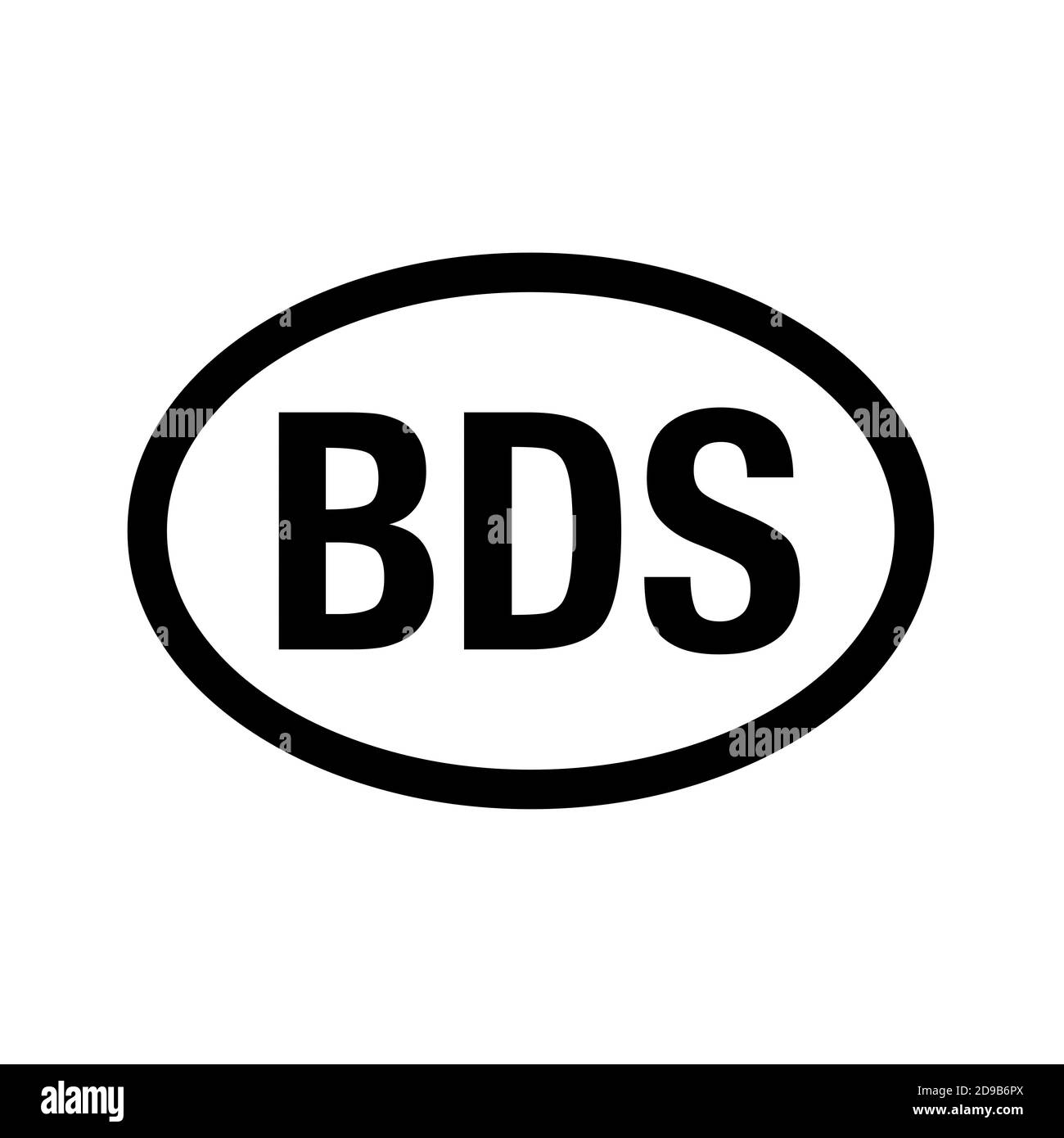 Country code vehicle registration Barbados Stock Photo Alamy