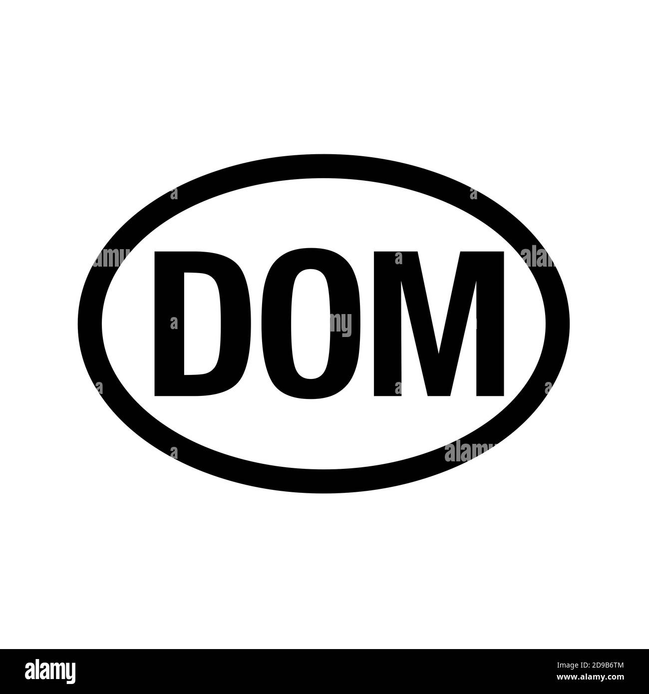 Country code vehicle registration Dominican Republic Stock Photo Alamy