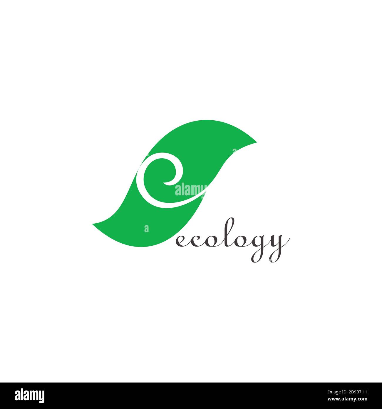 letter e ecology green leaf natural symbol logo vector Stock Vector ...