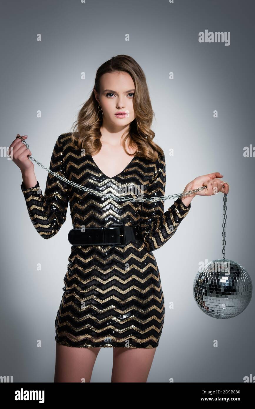 christmas disco dress Christmas Tree Long Sleeve Disco Dress Ivory
