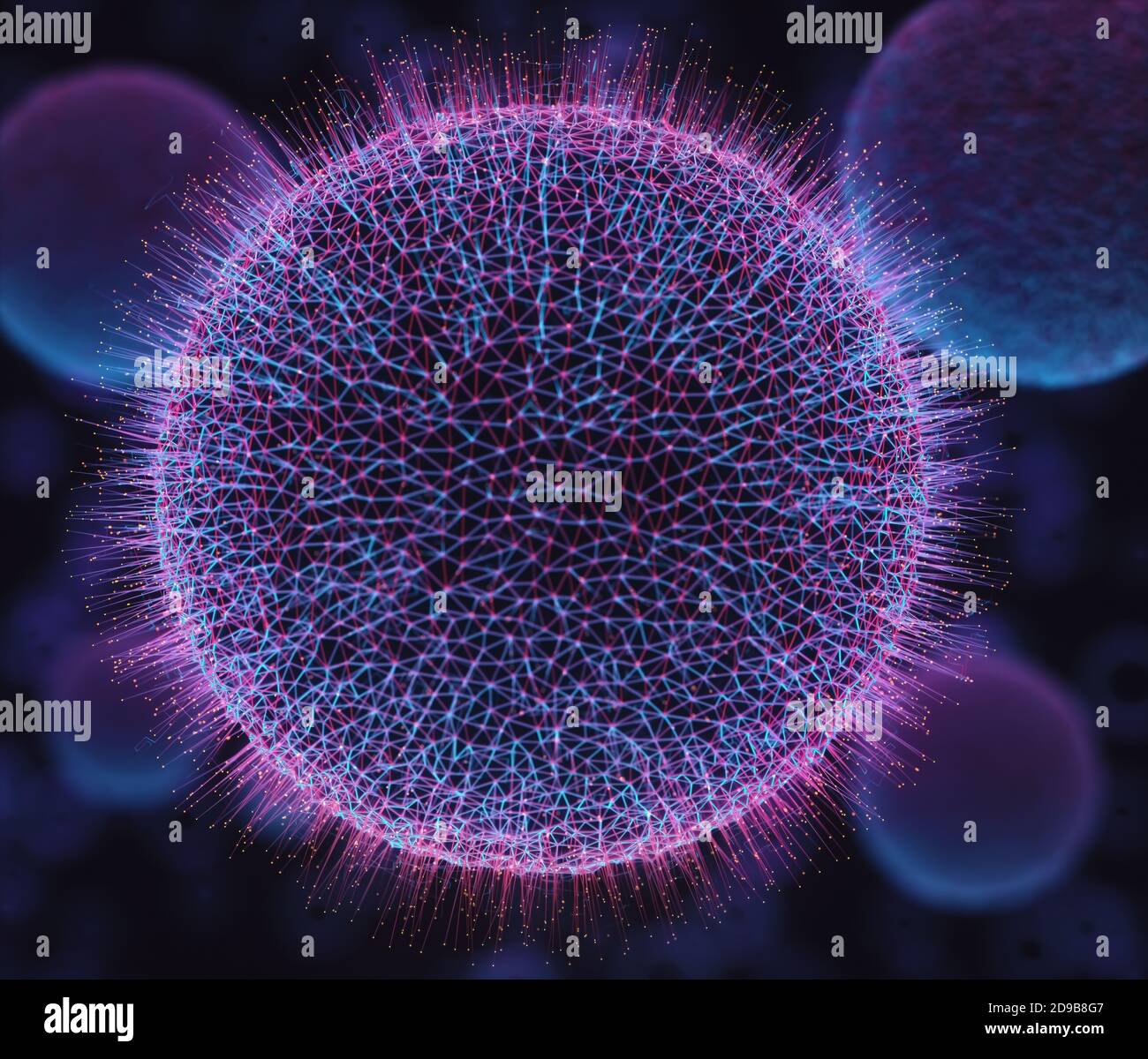 Biotechnology or biotech. Concept of science and technology in the
