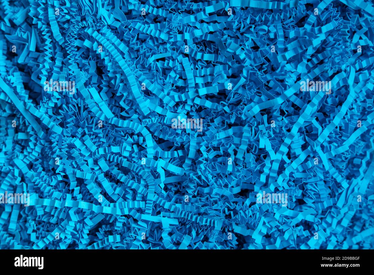 blue background. volumetric texture. Paper filler. Filler for gifts. for a paper party. For gift