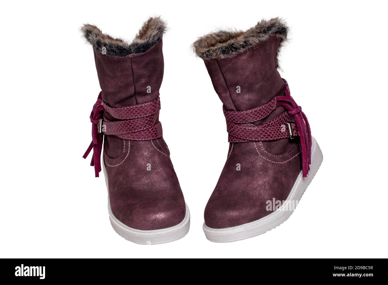 brown fur. Girls winter shoe fashion 