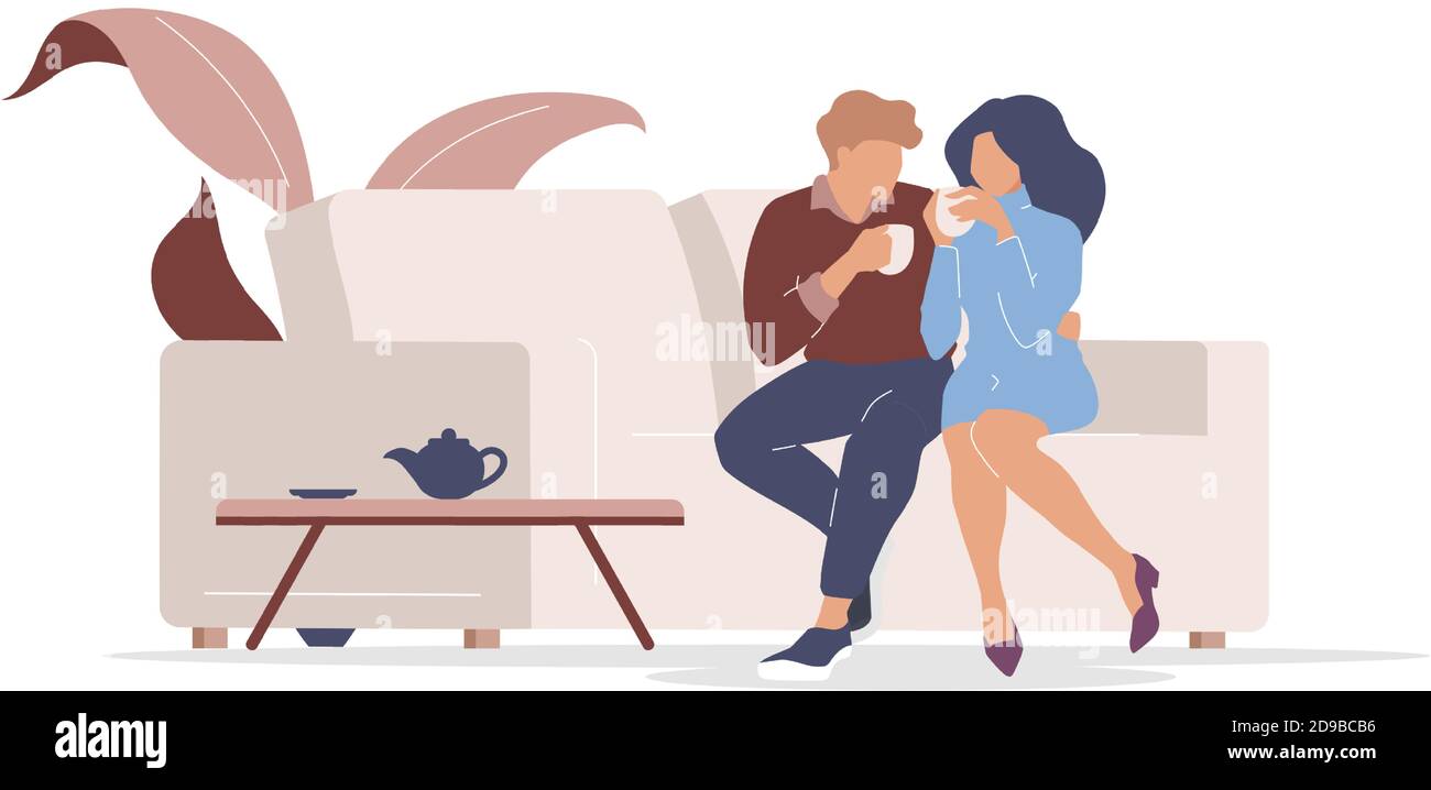 Couple on date flat color vector faceless characters Stock Vector Image ...