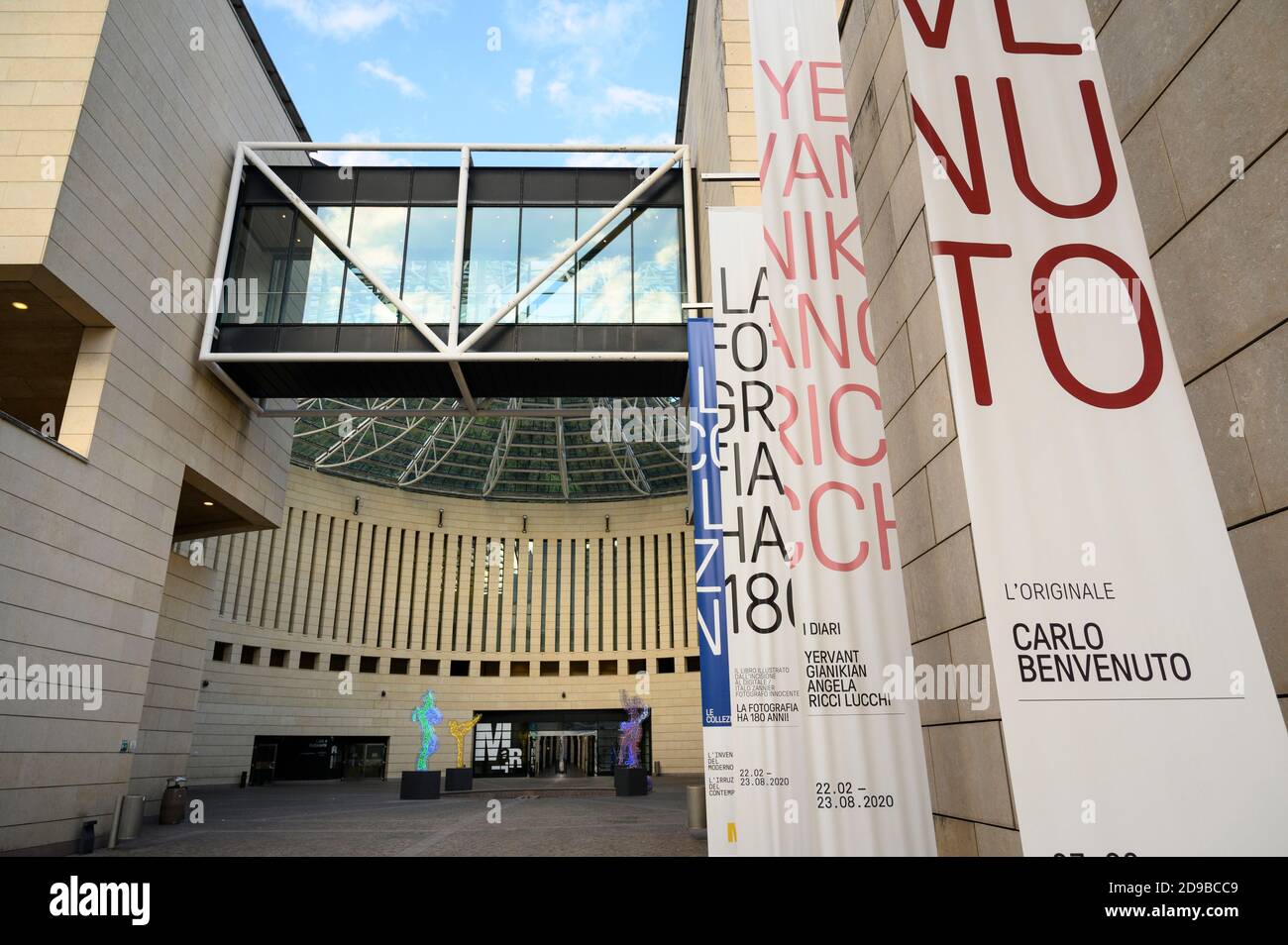 Rovereto. Italy. Exterior view of MART Museo di Arte Moderna e Contemporanea di Trento e Rovereto (Museum of Modern and Contemporary Art of Trento and Stock Photo