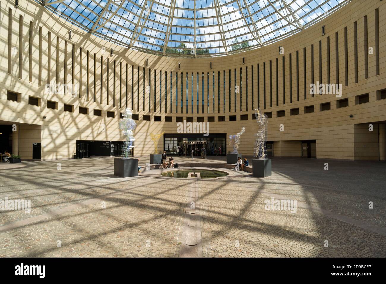 Rovereto. Italy. Exterior view of MART Museo di Arte Moderna e Contemporanea di Trento e Rovereto (Museum of Modern and Contemporary Art of Trento and Stock Photo