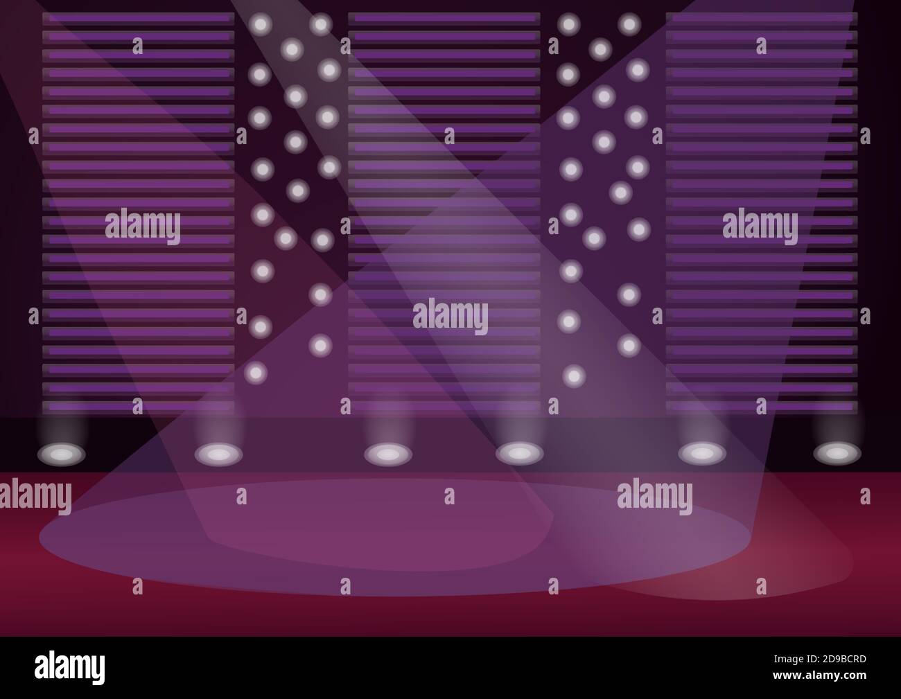 Empty stage flat color vector illustration Stock Vector Image & Art - Alamy