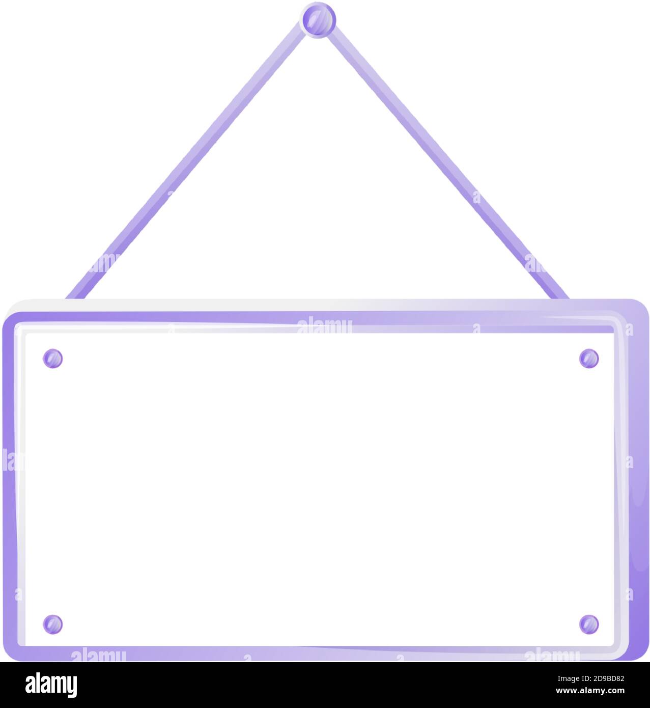 Modern rectanglar vector advert board sign illustration Stock Vector ...