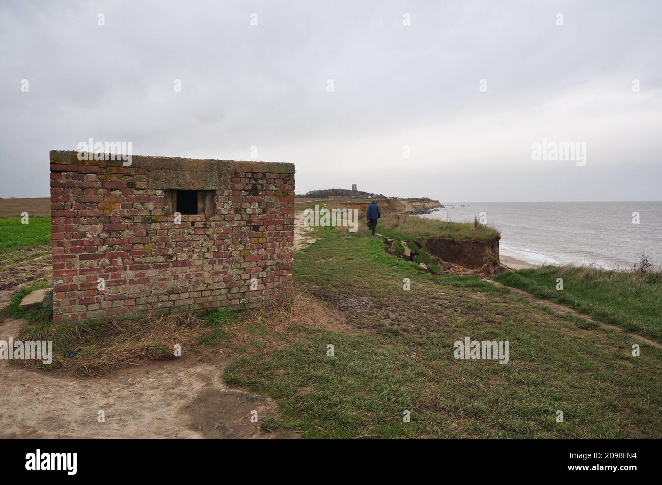 Coastal erosion at Happisburgh north-east Norfolk, England UK Stock ...