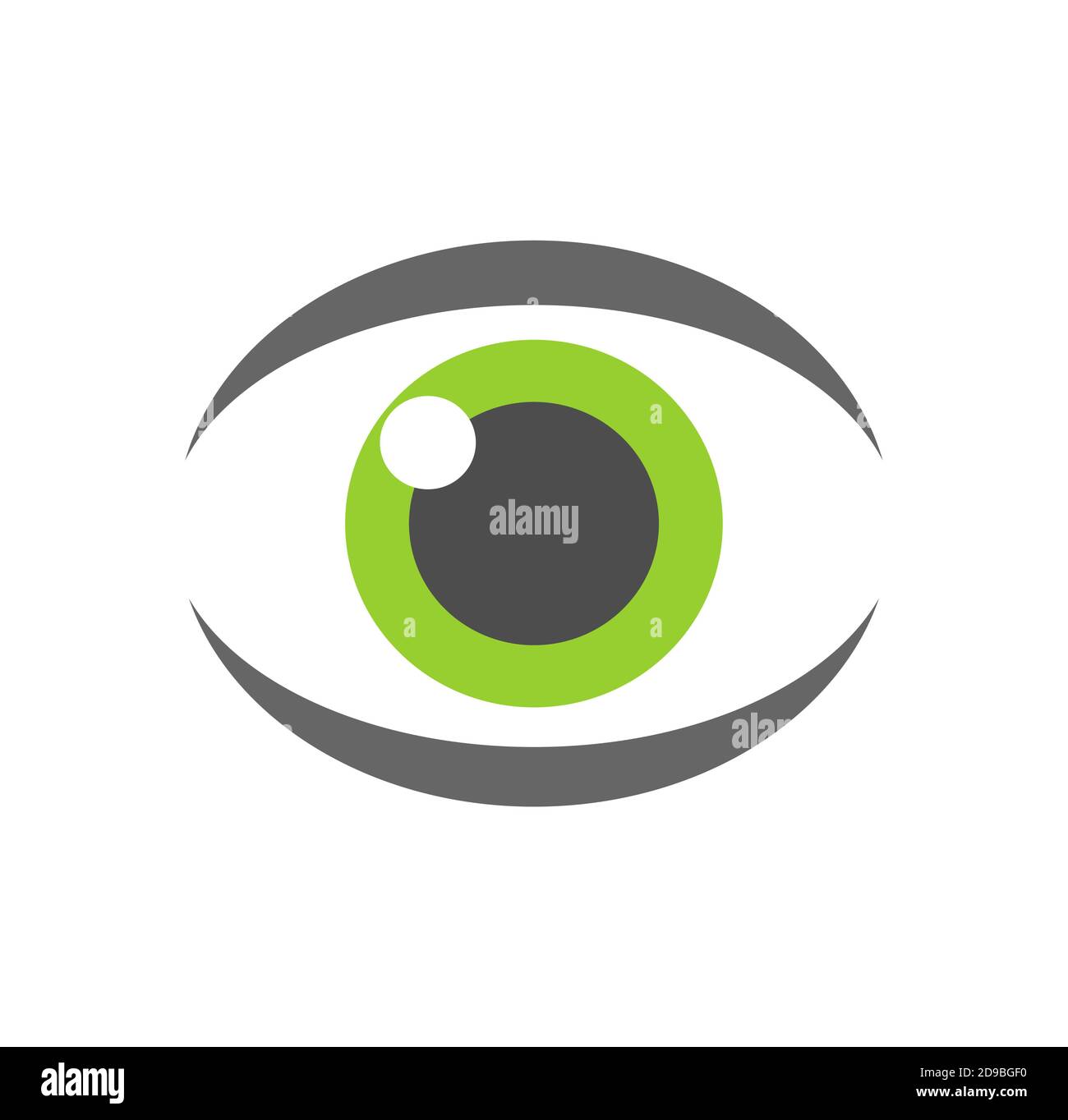 Green eye icon. Vector illustration Stock Vector Image & Art Alamy