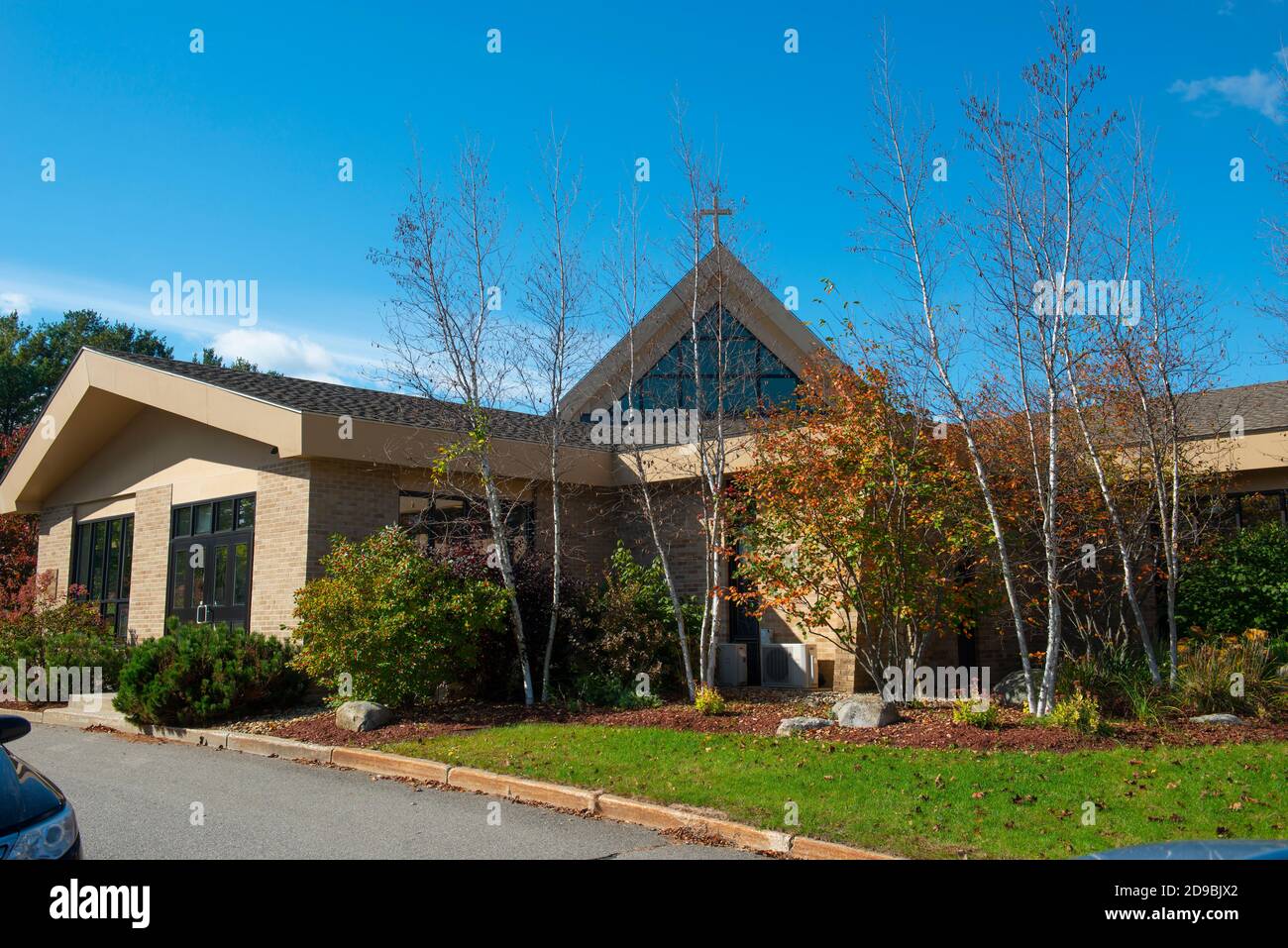 Our Lady of Mercy on 16 Baboosic Lake Rd in fall in Merrimack, New