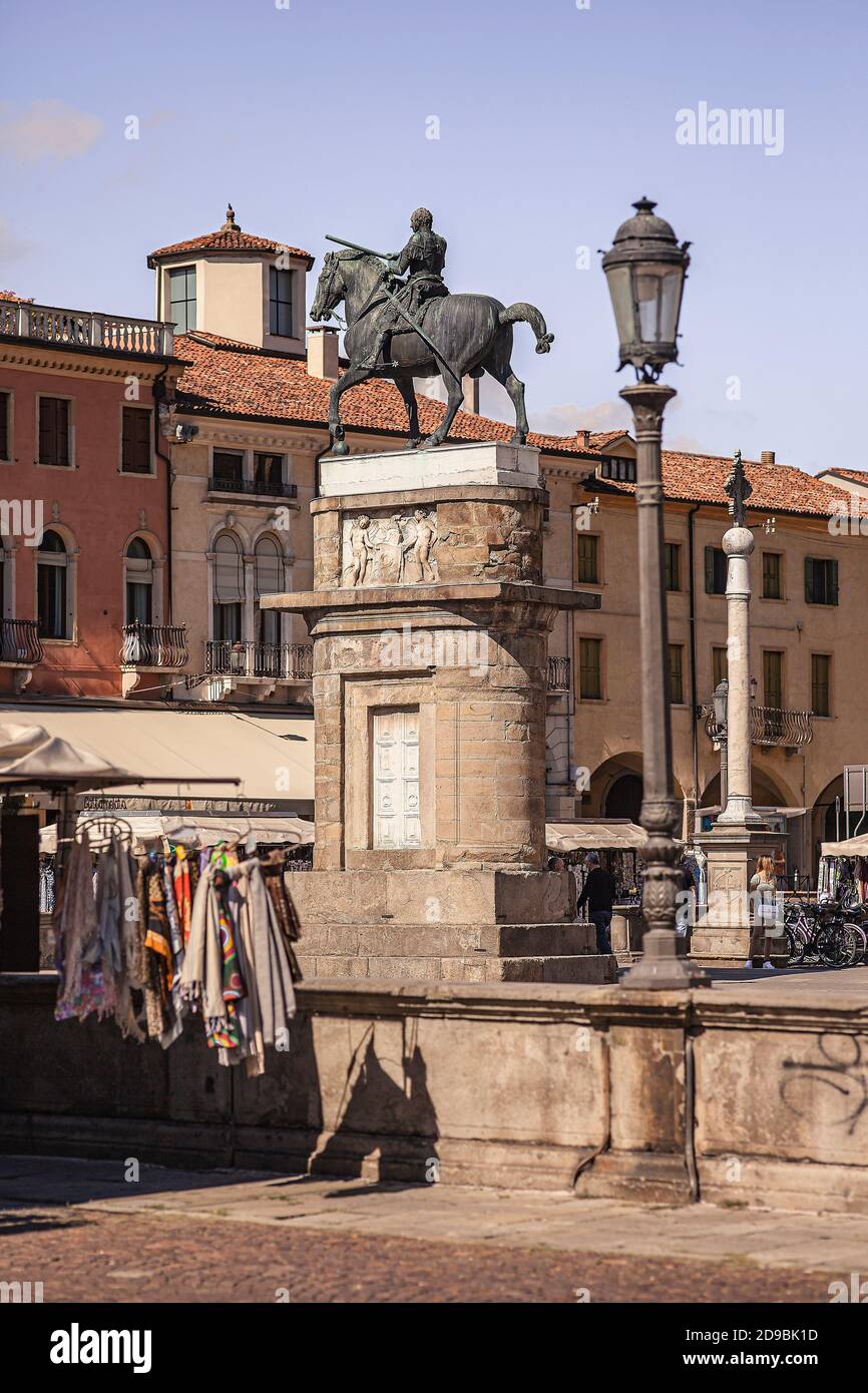 PADOVA, ITALY 17 JULY 2020: Horse statue in Padua, Italy Stock Photo