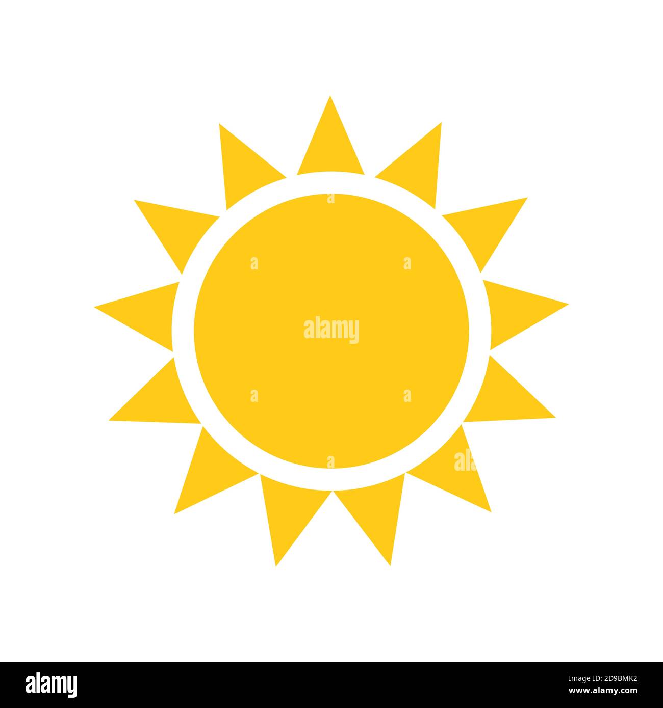 Sun icon. Vector illustration Stock Vector Image & Art - Alamy