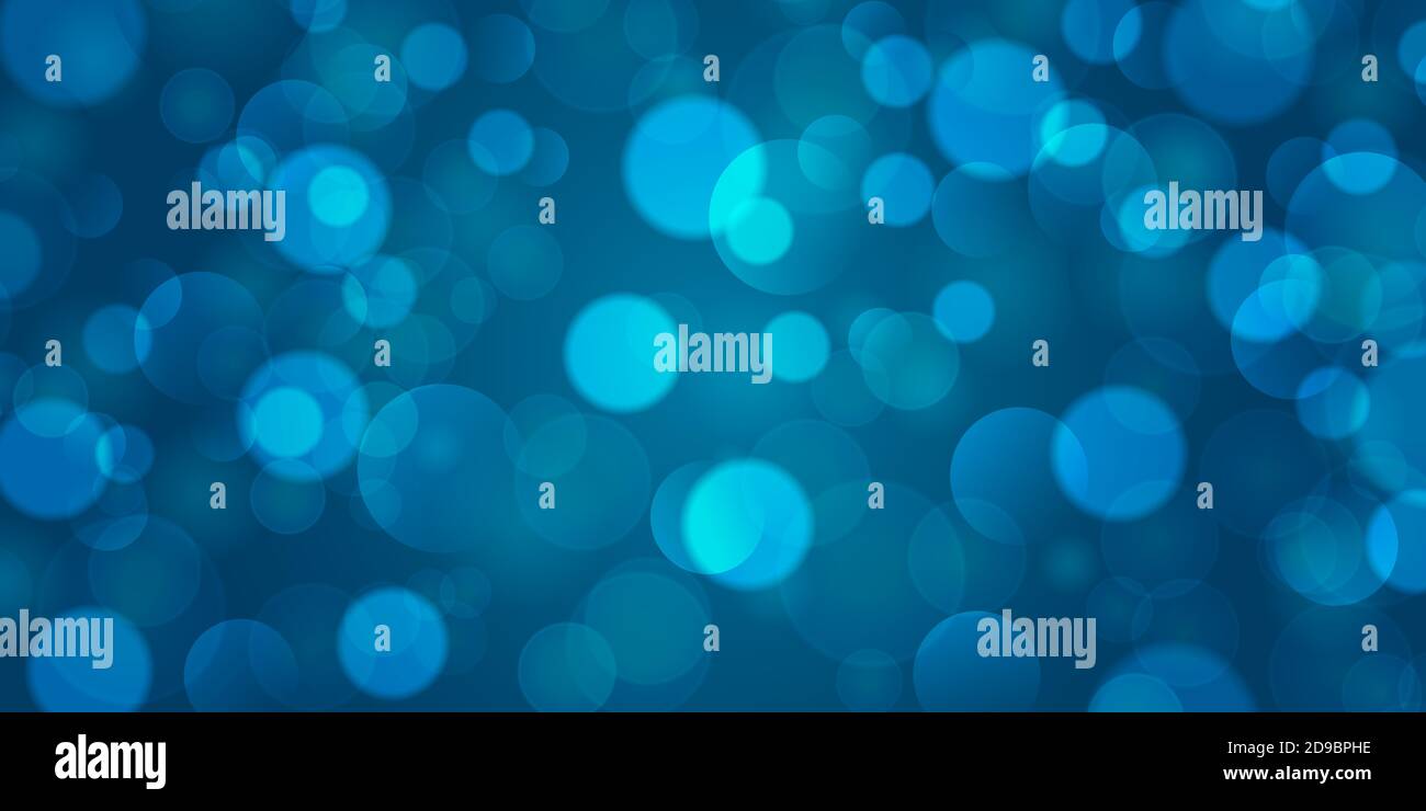 Abstract blue background with bokeh. Vector illustration Stock Vector