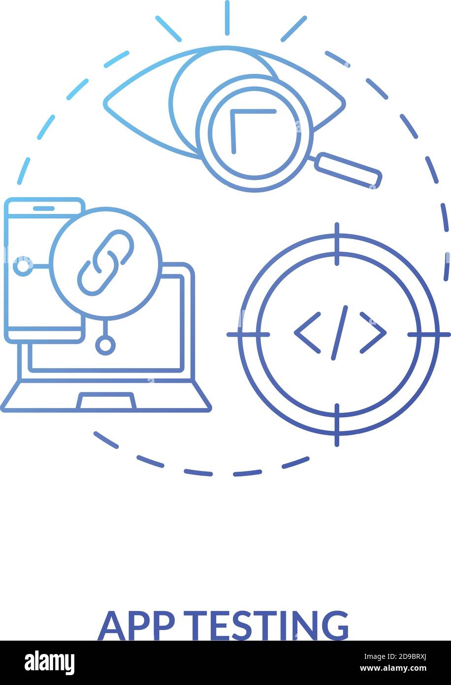 App testing concept icon Stock Vector Image & Art - Alamy