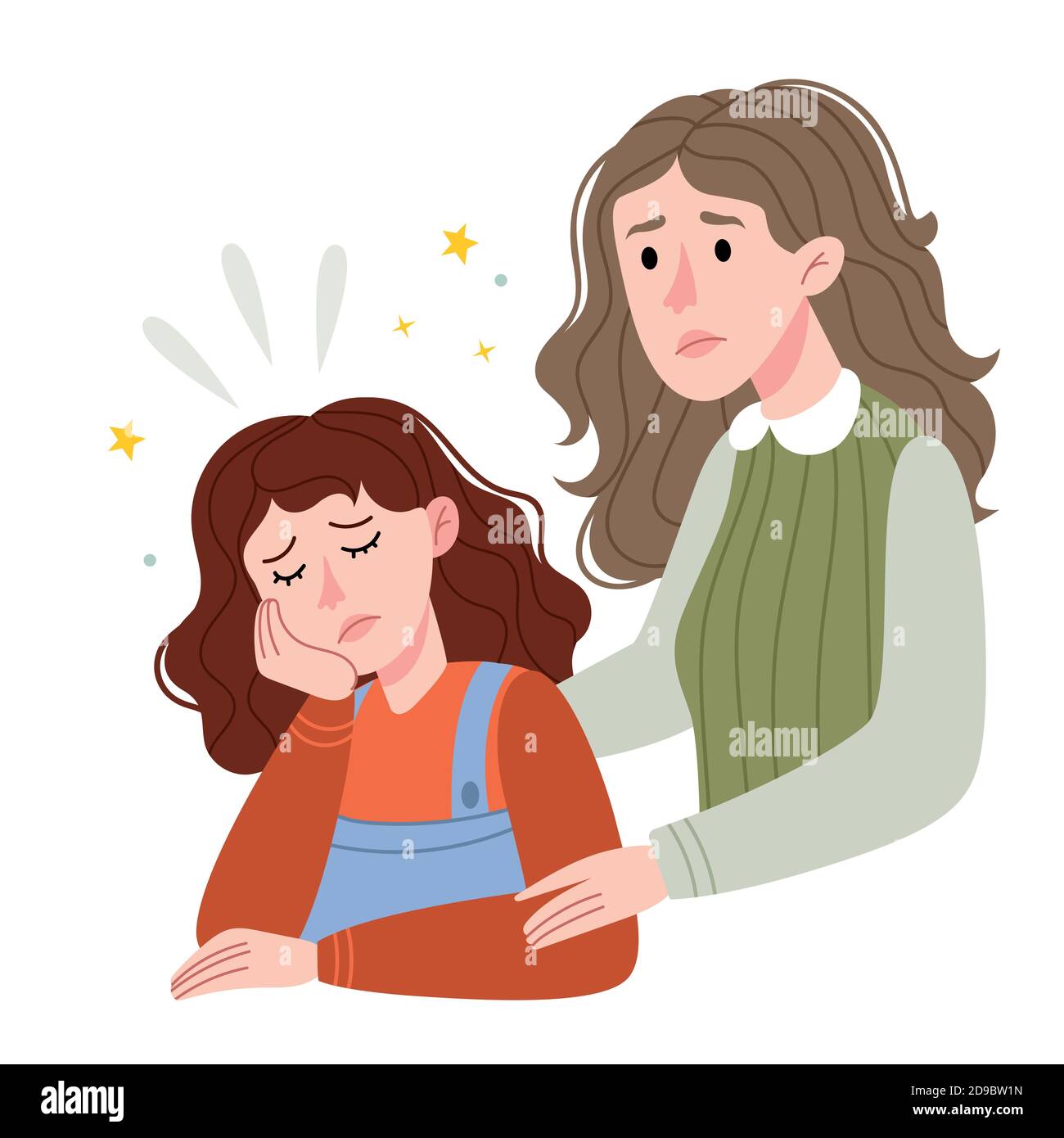 Sad teenage mother baby Cut Out Stock Images & Pictures - Alamy