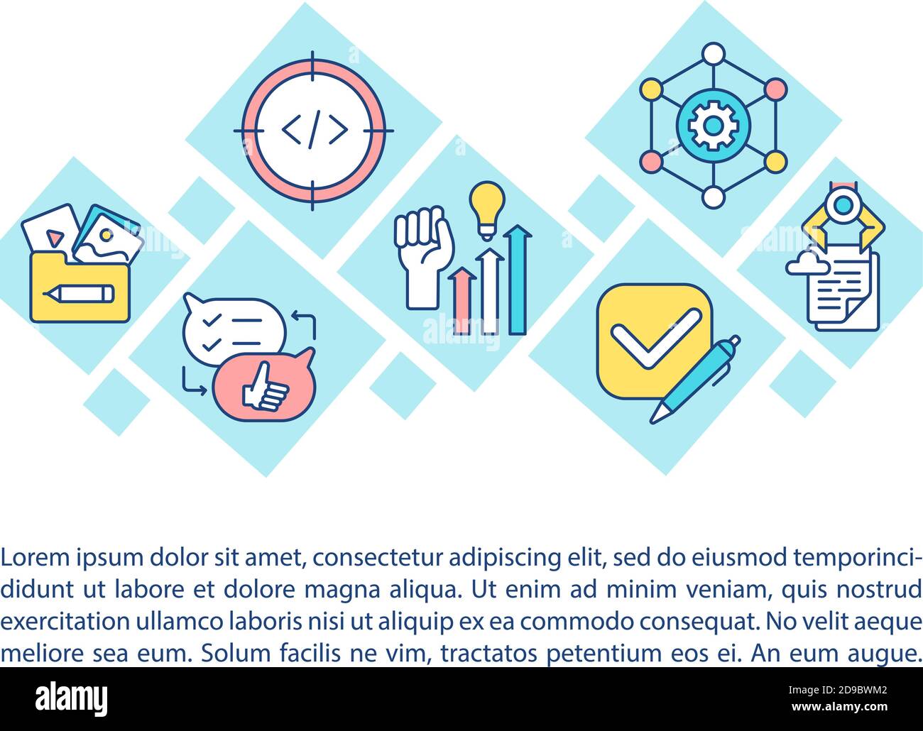 Creating mobile apps concept icon with text Stock Vector Image & Art ...