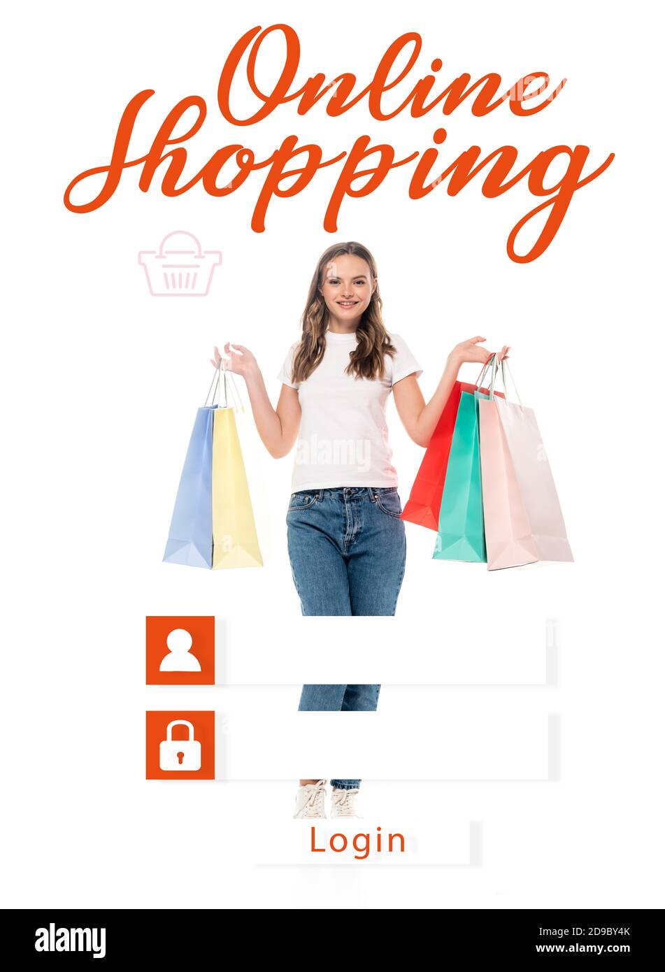 Shopping online lettering Cut Out Stock Images Pictures Alamy