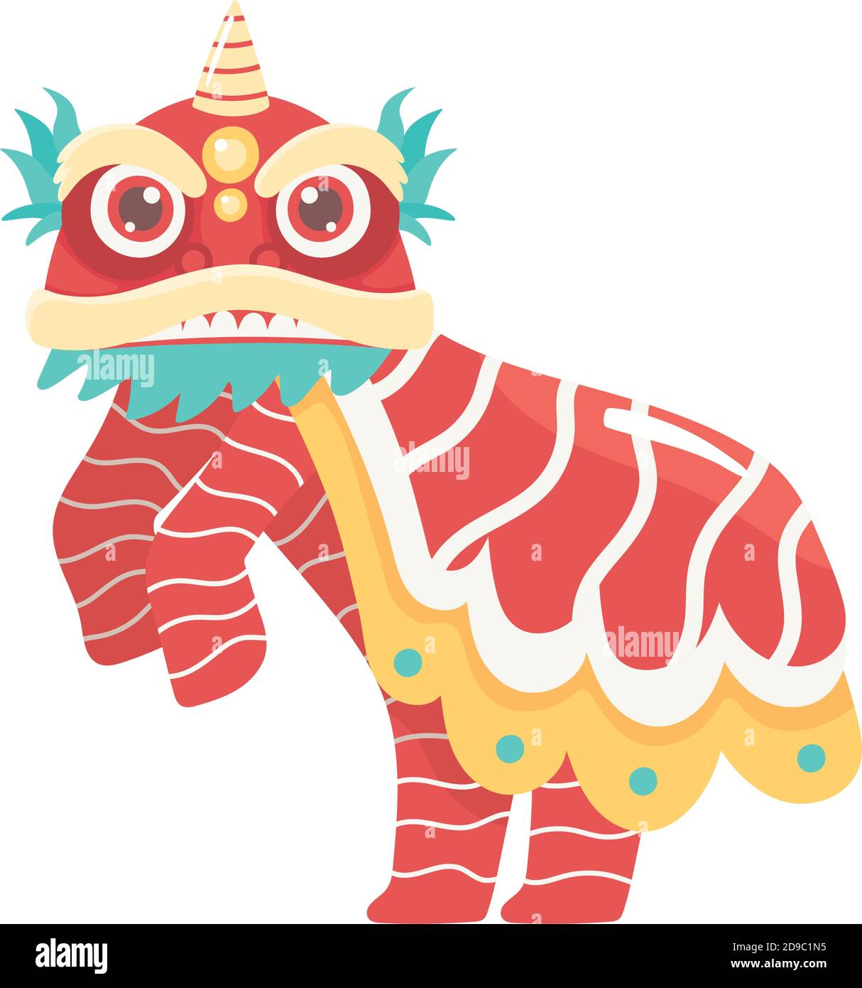 happy new year 2021 chinese of the ox character asian vector