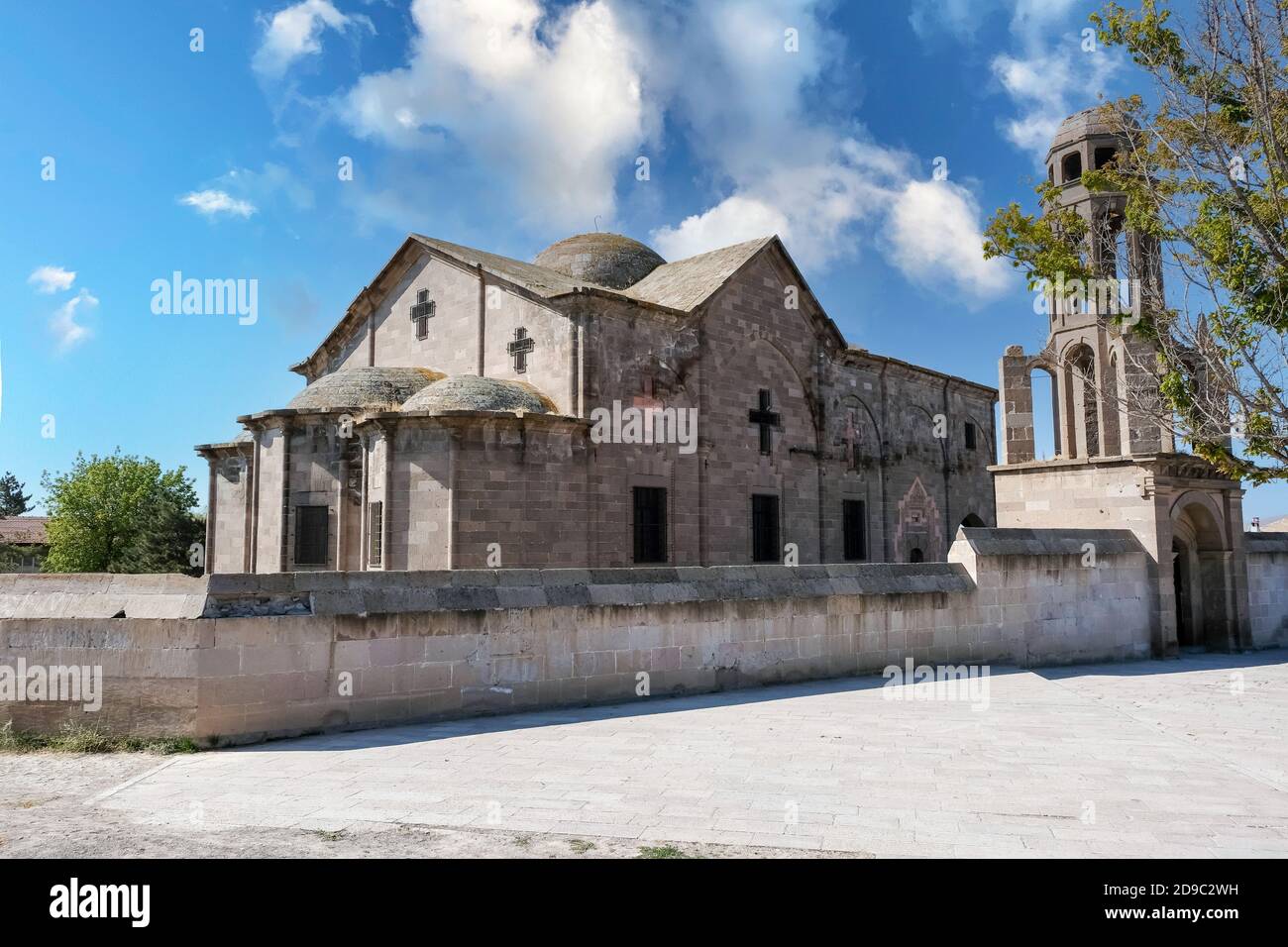 Derinkuyu, Cappadocia. Orthodox Church of Saint Theodoros Trion (Uzumlu Church)  built in 1858 in Central Anatolia, Turkey. Stock Photo