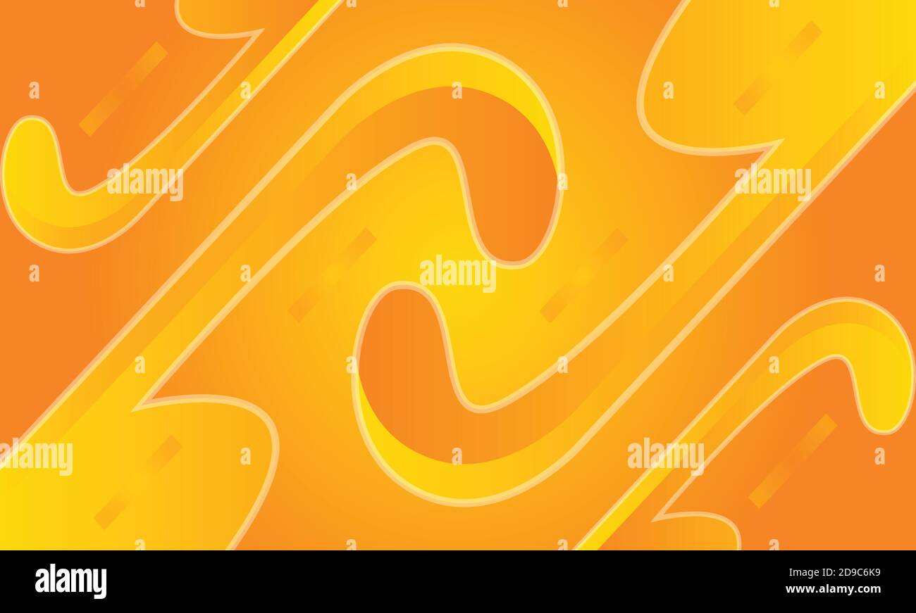 Yellow Abstract Background Design With Gradient Composition Stock Vector
