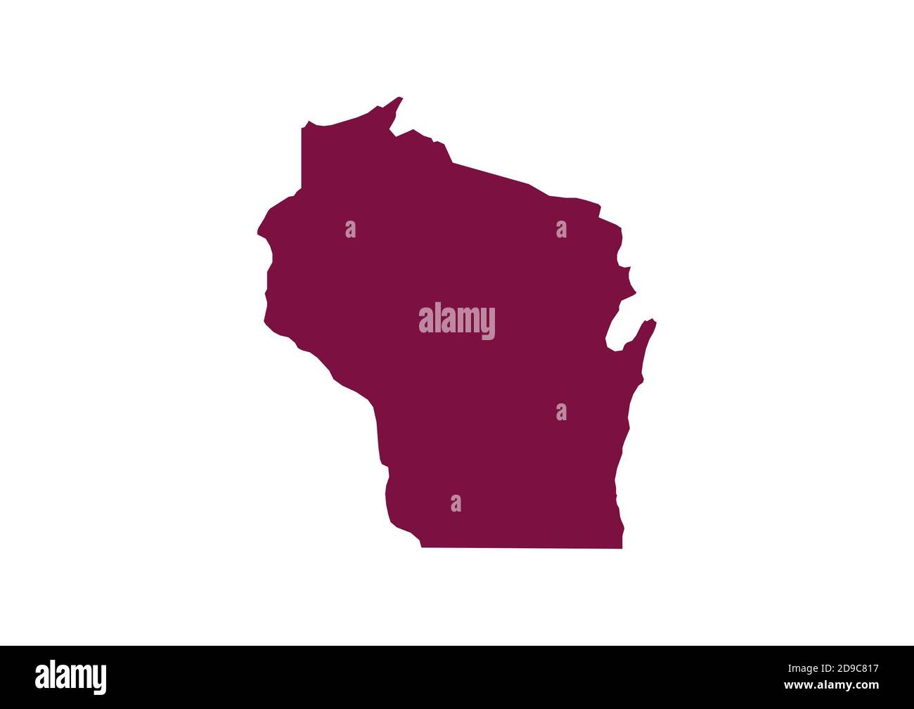 Map of wisconsin stock photo alamy