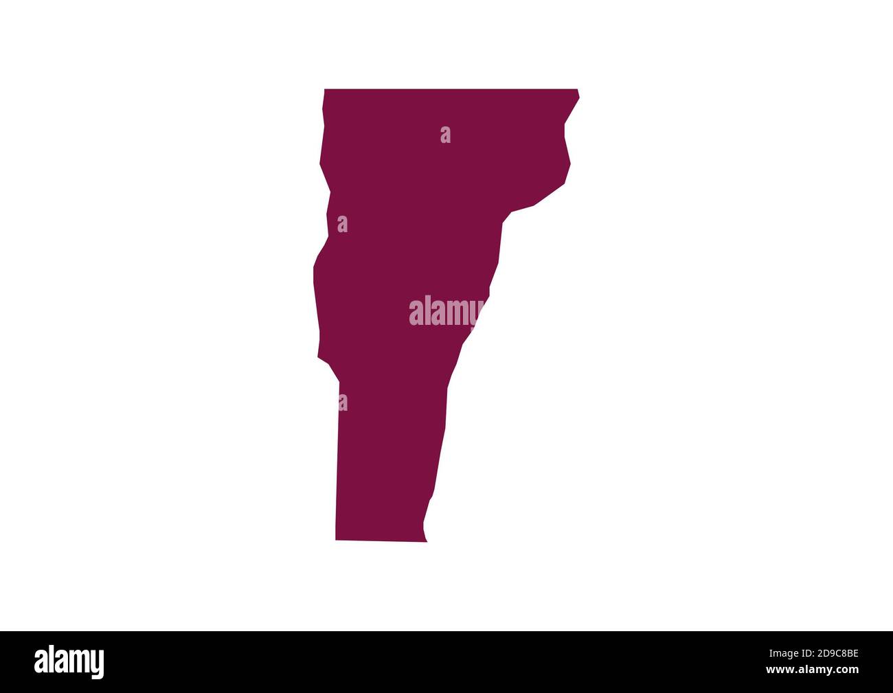 Vermont state map hires stock photography and images Alamy
