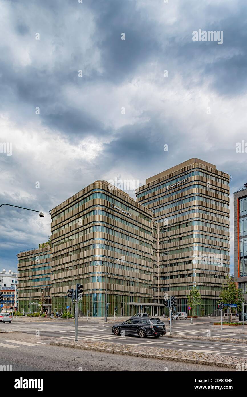 MALMO, SWEDEN - AUGUST 21, 2020: The New Modern Building Of Malmo ...