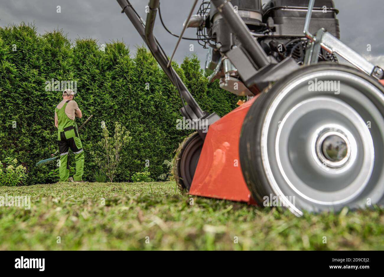 Lawn aerator hi res stock photography and images Alamy