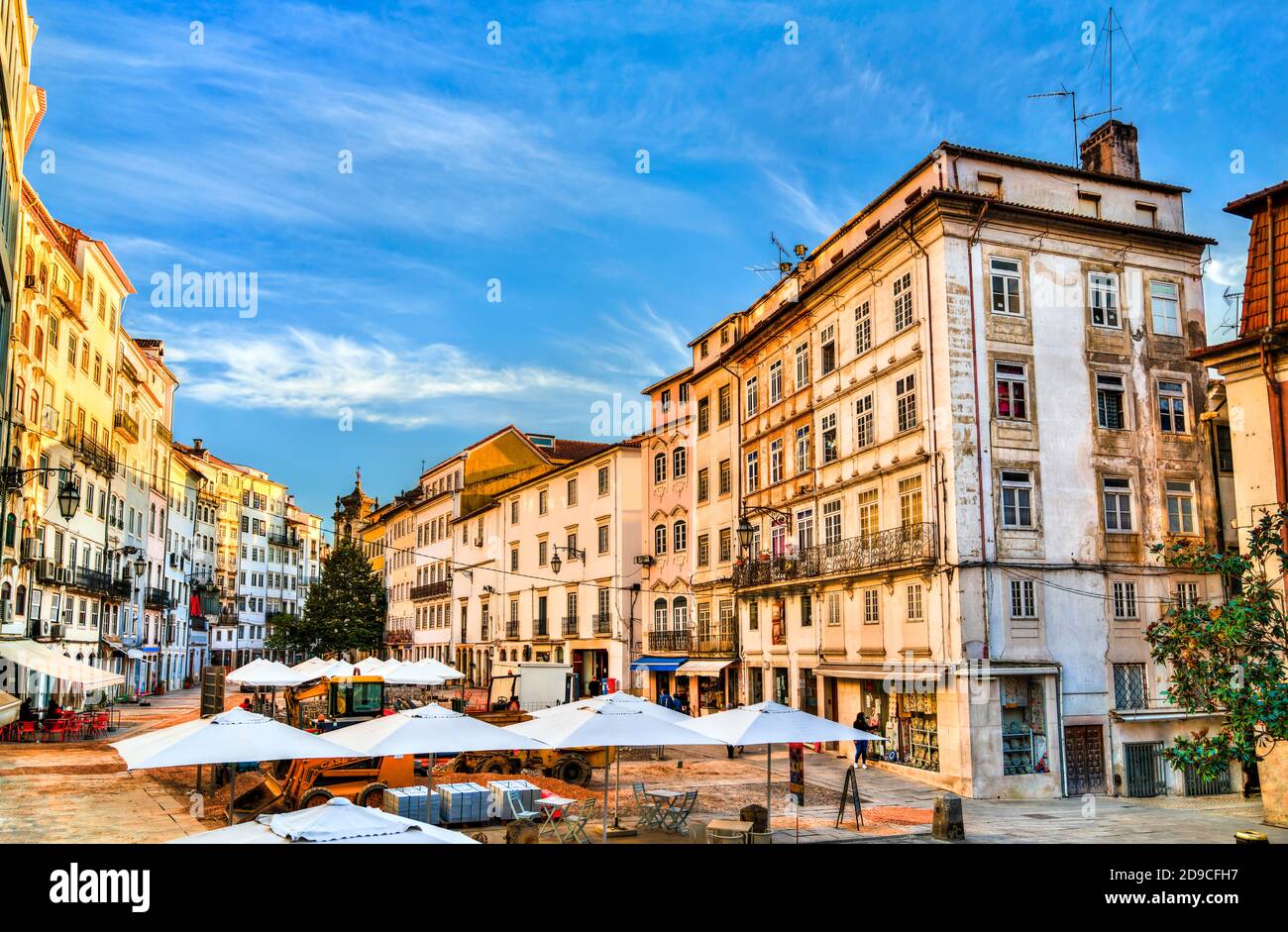 Streets of Coimbra in Portugal Stock Photo