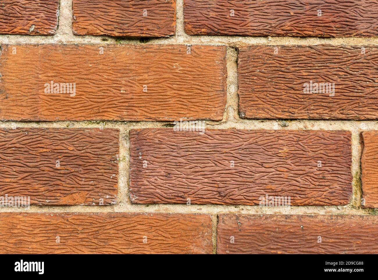 Brick wall with wavy effect brick face Stock Photo Alamy