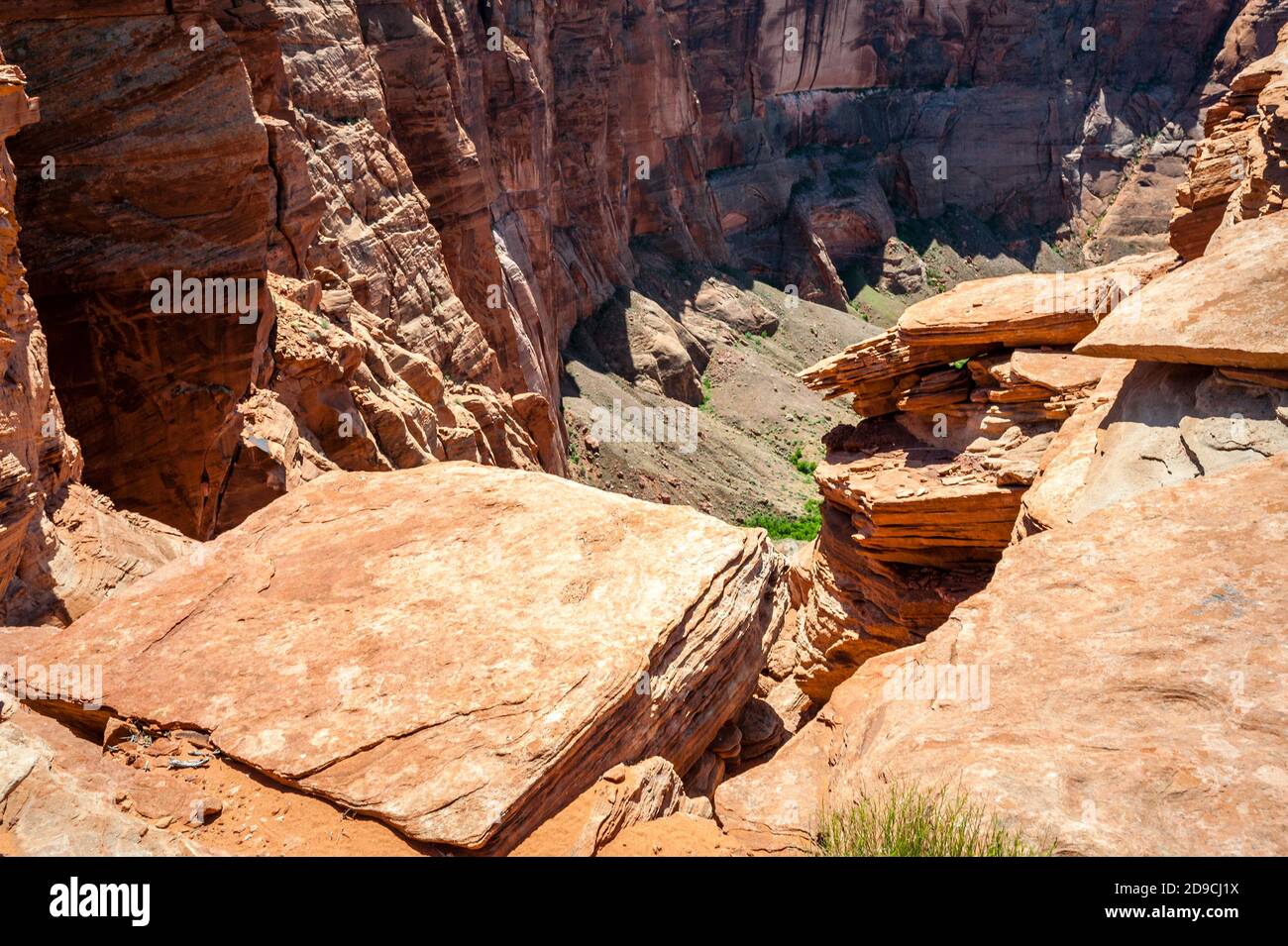 Horseshoe Bend and Colorado River, Arizona-USA Stock Photo