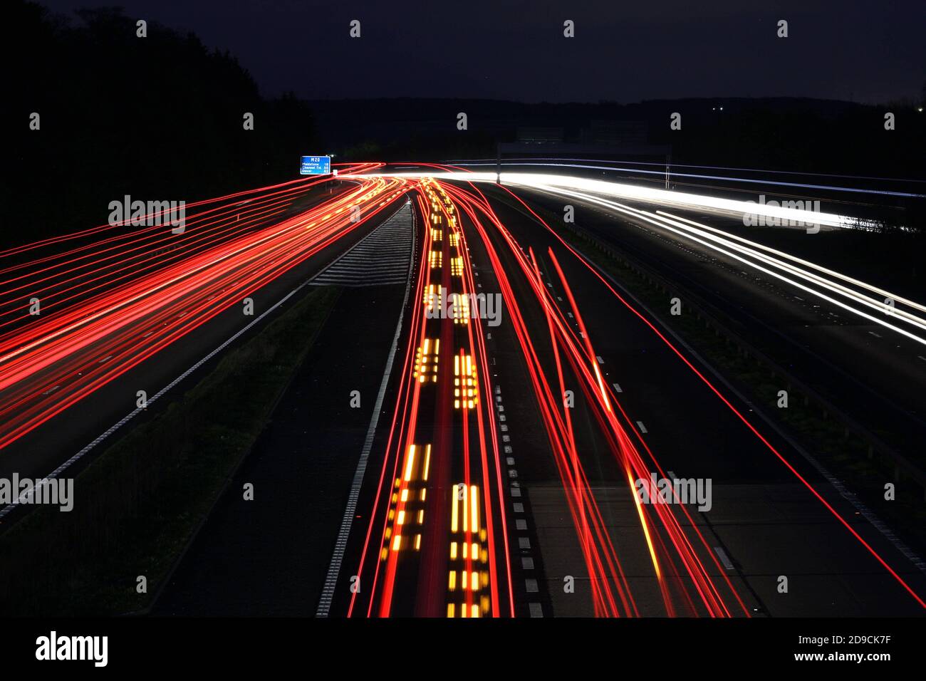 Light beam and traffic flow hi-res stock photography and images - Alamy