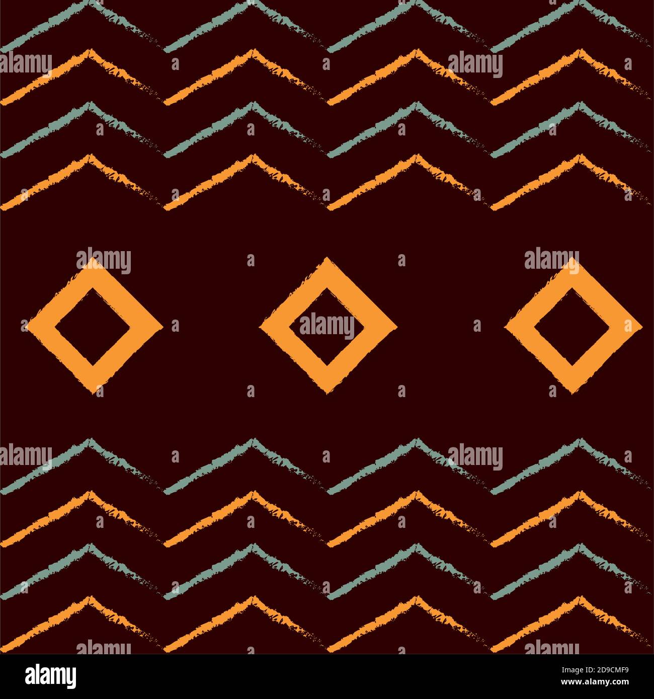 ethnic handmade ornament tribal seamless pattern vector illustration ...